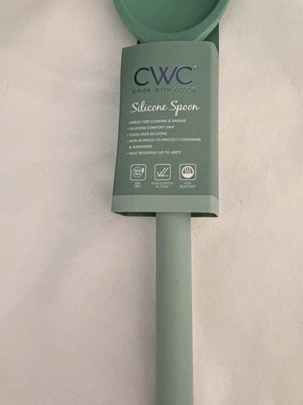 CWC Silicone Spoon in Sage Green - Cook With Color - Picture 2 of 6